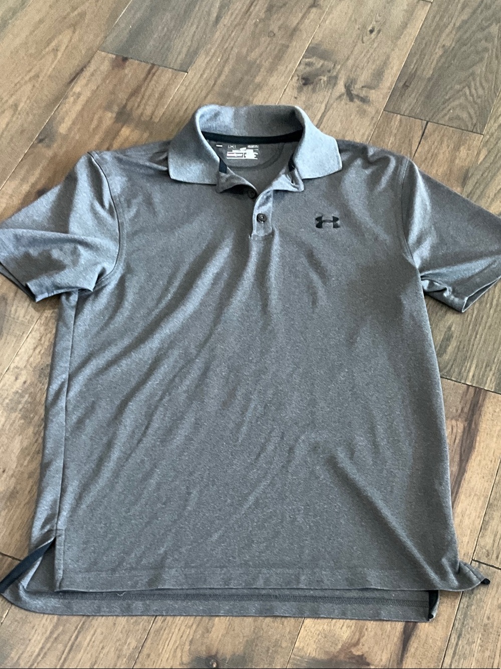 Under Armour Heather Gray Performance Polo